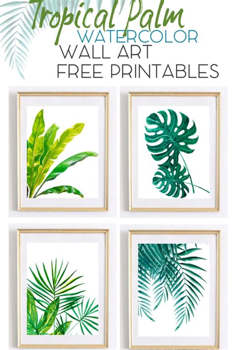 printable watercolor wall art  printable templates