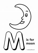 Alphabet Printable Letters Coloring Pages Letter Kids Colouring Moon Preschool Activities Abc Color Print Sheets Words Worksheets Preschoolers Printables English sketch template