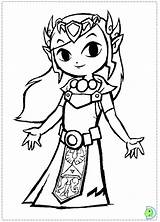Coloring Zelda Pages Legend Print Princess Waker Wind Dinokids Getdrawings Book Close Library Comments Clipart sketch template
