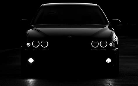 hd wallpaper black cars darkness bmw
