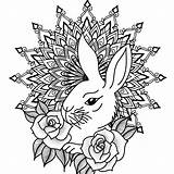 Osterhase Ostern Frohe Rosen sketch template