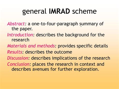 imrad introduction examples   imrad format  proofreading