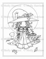 Coloring Pages Harrison Molly Witch Moon sketch template