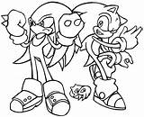 Sonic Knuckles Coloring Pages Tails Color Printable Print Getcolorings Getdrawings Colorings sketch template