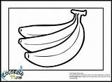 Banana Coloring Pages Printable Fruit Isabella Bananas Beneficial Trulyhandpicked Prints Three sketch template
