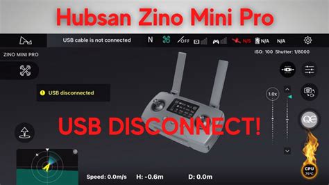 hubsan zino mini pro usb disconnected zino mini flyaway youtube