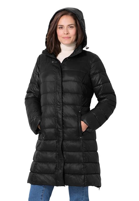 woman within woman within women s plus size long packable puffer