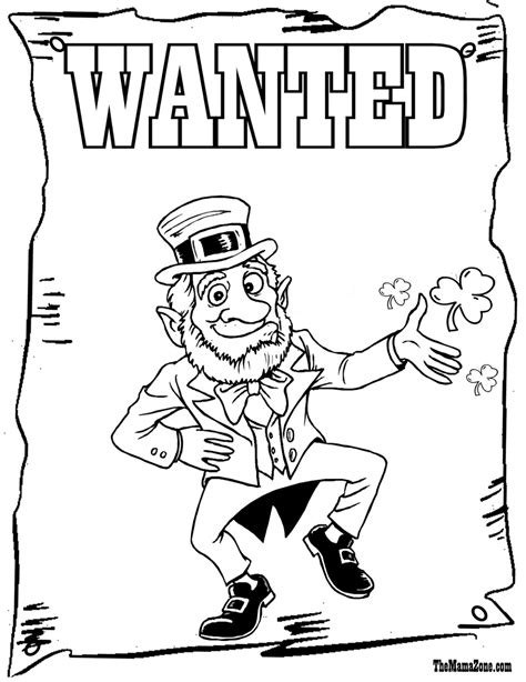 leprechaun coloring pages  coloringkidsorg