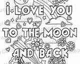 Coloring Pages Moon Back sketch template