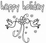 Coloring Pages Holidays Happy Holiday Top sketch template
