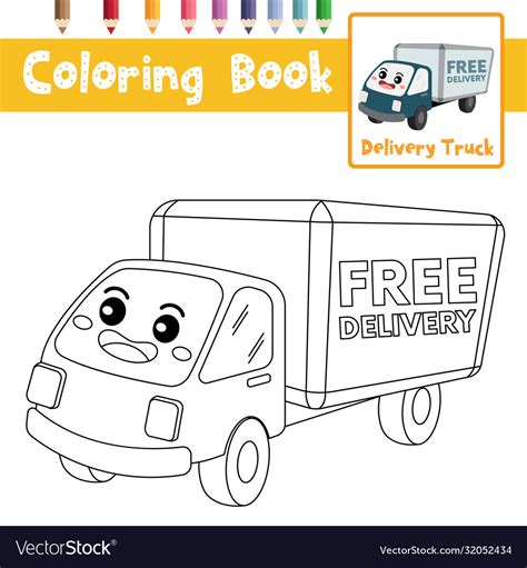 delivery truck coloring page epingle sur kids craft  kids