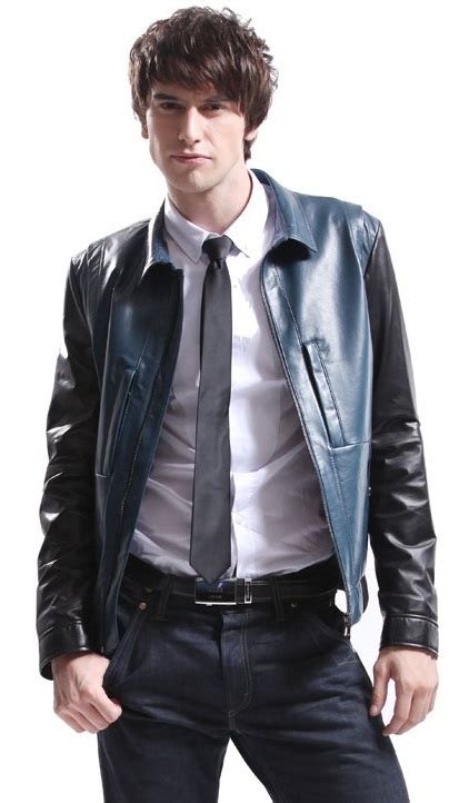 tips    shopping  mens leather coats studded leather jacket
