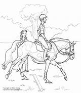 Horse Coloring Pages Riding Printable Choose Board Horses Eventing Books sketch template
