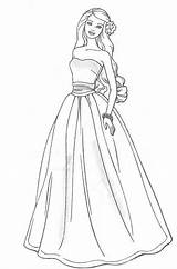 Barbie Coloring Pages Dresses Choose Board Sheets Printable sketch template