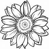 Sunflower Inkbox Florecer Mandala Stencils Permanent Semi Ilona Etraki sketch template