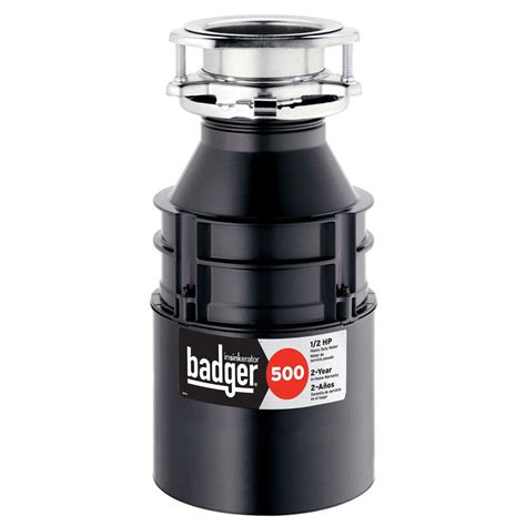 insinkerator badger   hp continuous feed garbage disposal badger   home depot