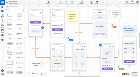 easy wireframe tool    team moqups