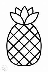 Ananas Appliques Tenlittletoes sketch template