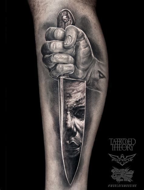 micheal myers knife tattoo    hours  javier antunez owner
