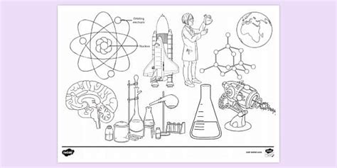 science colouring colouring sheets teacher