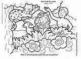 Creation Coloring Days Pages Clipart Library Clip Sunday School sketch template