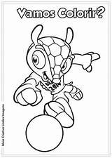 Mascote Fuleco Lindas Criativa Ideia sketch template