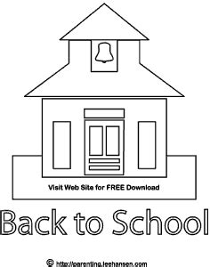school house coloring page printables house colouring pages school