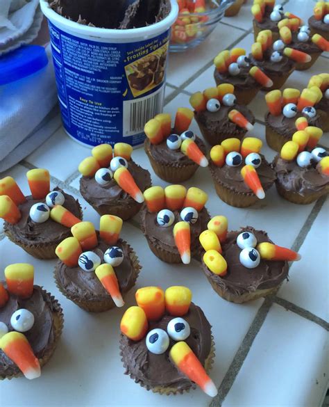 thanksgiving dessert turkey cupcakes half crazy mama