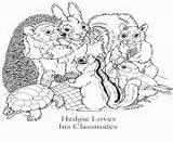 Brett Jan Coloring Pages Classmates Loves His Hedgie Info sketch template