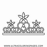 Diadem Diadema Colorear Ultracoloringpages Stampare sketch template