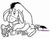 Eeyore Coloring Pages Turtle Disneyclips Greeting sketch template