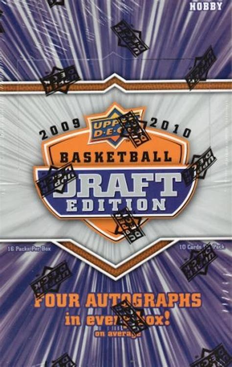 2009 10 Upper Deck Draft Edition Basketball Hobby Box Da Card World