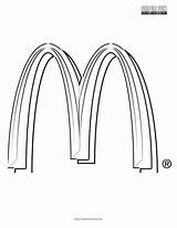 Mcdonalds Coloring Logo Pages Printable Template sketch template