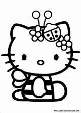 Hello Kitty Coloring Pages Summer Getdrawings sketch template