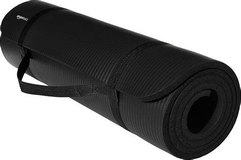 amazonbasics extra thick exercise yoga gym floor mat  carrying strap      inches