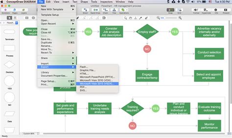 diagram process flow diagram visio mydiagramonline