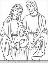Coloring Holy Family Pages Saint sketch template
