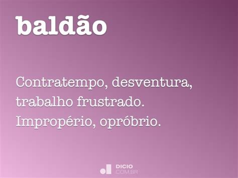 baldao dicio dicionario  de portugues