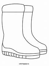 Boots Snow Coloring sketch template