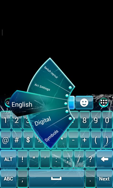 glass go keyboard theme free android keyboard download