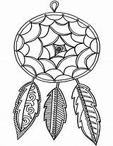 Catcher Dream Coloring Pages Dreamcatcher Drawing Catchers Color Easy Kids Print Drawings Doodle Printable Colouring Life Feather Colorful Patterns Mandala sketch template