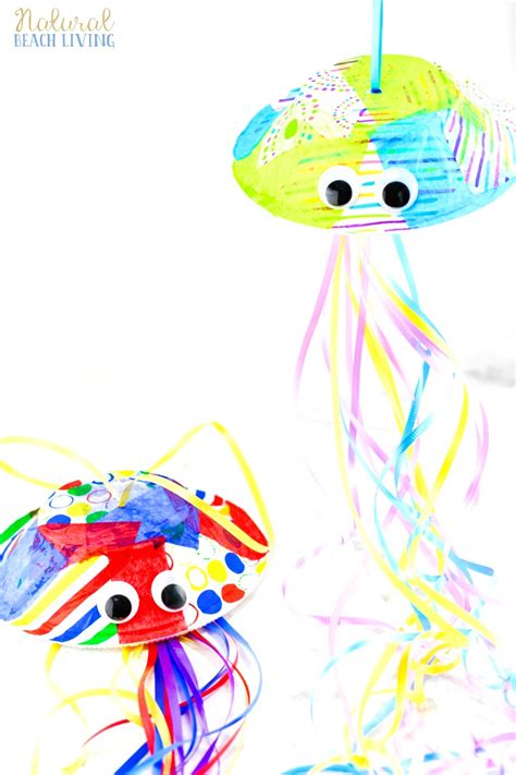 jellyfish crafts preschool activity easy paper bowl jellyfish
