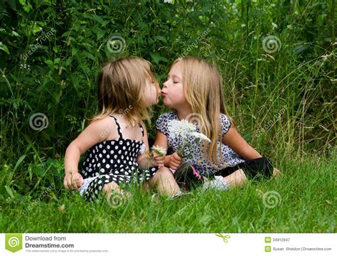 Sisterly Love Stock Image Image Of Pure Dress Siting