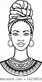 Africanas Afro Negro Turban áfrica Africana Bonecas Pinturas Africano Animação Tela Mujer sketch template