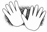 Printable Hands Cliparts Hand Template Attribution Forget Link Don Clipart sketch template