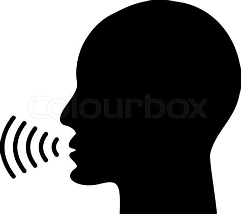 Voice Command Control With Sound Waves Stock Vector