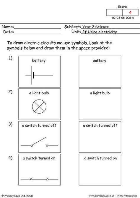 circuit symbols primaryleapcouk electric circuit science electricity electricity lessons