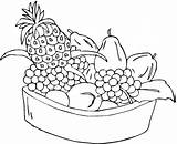 Coloring Fruit Print Pages sketch template