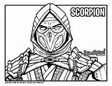Scorpion Kombat Too Nood Template Drawittoo sketch template