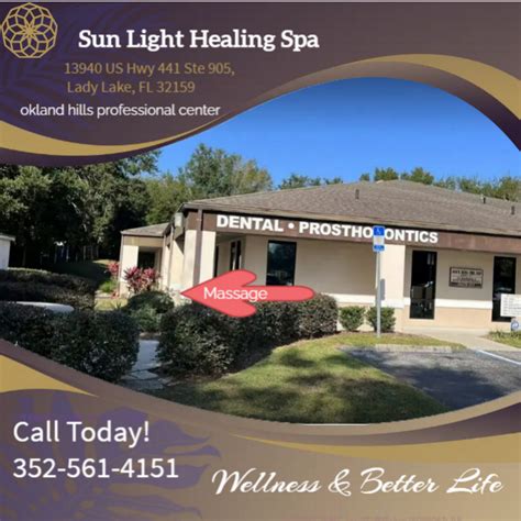sun light healing spa massage spa  lady lake